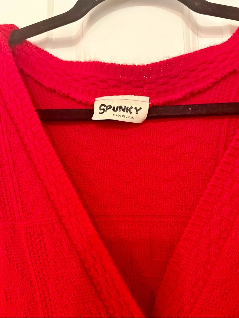 Upcycled Vintage Spunky Brand Oversized Cardigan Sweater Granny Square Pocket